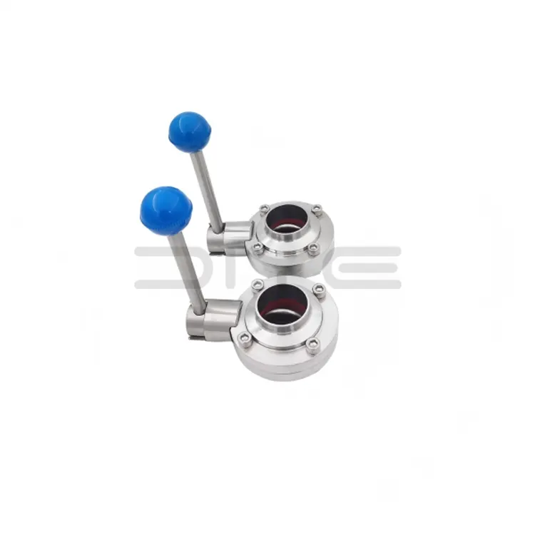 Санитарен вентил за пеперутка за заварување